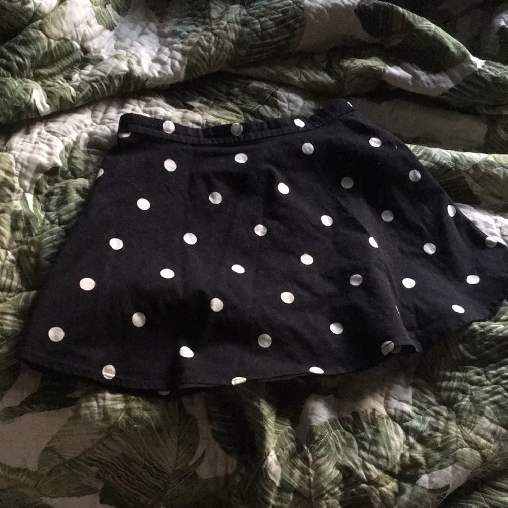 Polka dot mini skirt